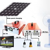家用便攜太陽能發(fā)電機照明小系統(tǒng) 戶外多功能交直流輸出儲能電源