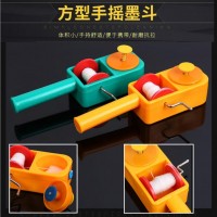 塑料手搖墨斗匠作建筑測(cè)量工具直把 彈線器 畫(huà)線器墨斗