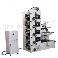 五色全自動不干膠標(biāo)簽柔版印刷機(jī) 雙面印刷