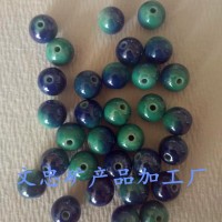 做項鏈鍺石托瑪琳珠光釉炫彩綠珠DIY手鏈用負(fù)離子能量珠