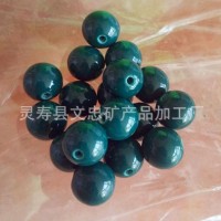 鍺石托瑪琳珠光釉孔雀綠珠DIY手鏈用負離子能量珠13毫米大號