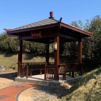 木屋，古建長廊涼亭，防腐木花箱，售貨亭、門樓，宣傳欄