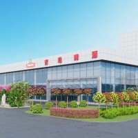 天津效果圖制作，建筑鋼結構廠房鳥瞰圖，室內全景圖設計