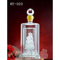 吉林手工工藝酒瓶生產(chǎn)企業(yè)/河間宏藝公司生產(chǎn)制造內(nèi)置酒瓶