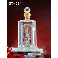 湖南工藝玻璃酒瓶企業(yè)-河間宏藝公司廠家直營(yíng)內(nèi)畫(huà)酒瓶