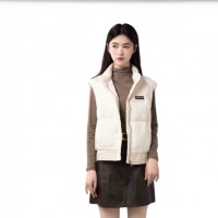 溫碧霞代言IRENENA服裝品牌防風立領(lǐng)羽絨馬甲百搭短款外套