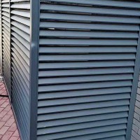 任丘空調外機鋁合金百葉窗廠家，河北雙盾門業(yè)
