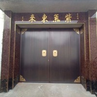 公寓銅門任丘廠家安裝，商業(yè)大樓銅門任丘廠家安裝