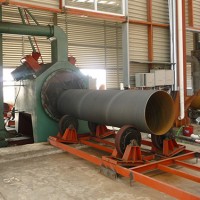 河北鋼管通過式拋丸機(jī)-泊頭興泊鑄造加工鋼管外壁通過式拋丸機(jī)