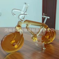 河北華企吹制玻璃工藝酒瓶冬蟲夏草酒瓶龍形玻璃泡酒瓶玻璃瓶定制
