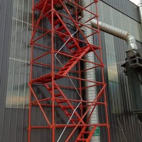 香蕉式安全爬梯供應-「合新建材」施工梯籠/加工棚@四川成都