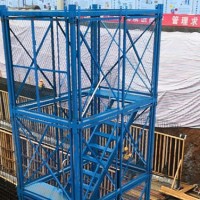 施工安全梯籠報價-「合新建材」香蕉式爬梯廠家@青海西寧